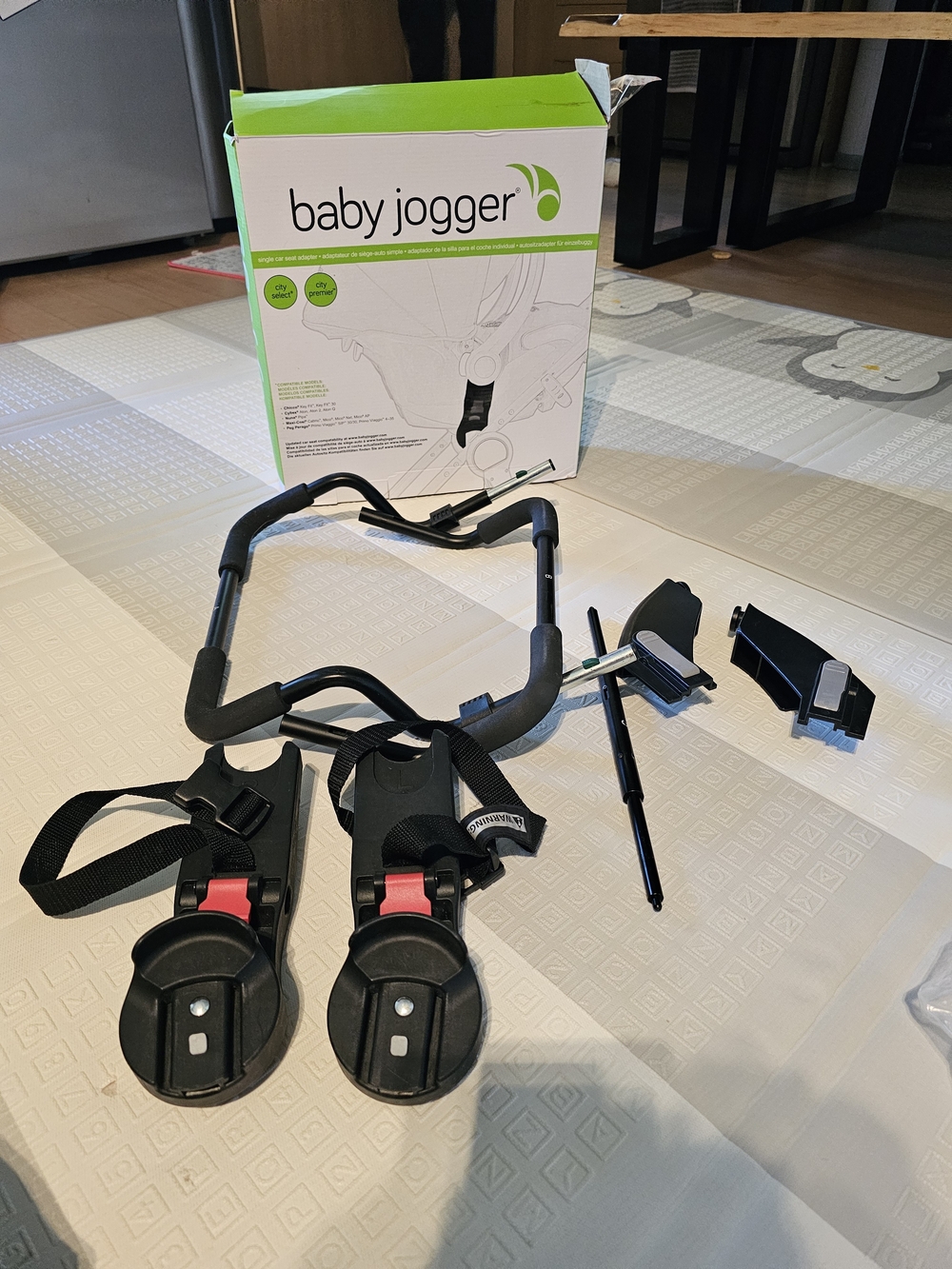 Baby Jogger Black Car Seat Adapter for Compatible Strollers